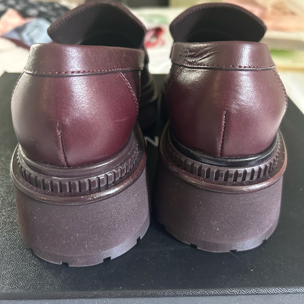 AUTHENTIC CHANEL MOCCASIN LOAFERS IN DARK PURPLE SIZE 36 WITH BOX AND DUSY BAG - Picture 3 of 7